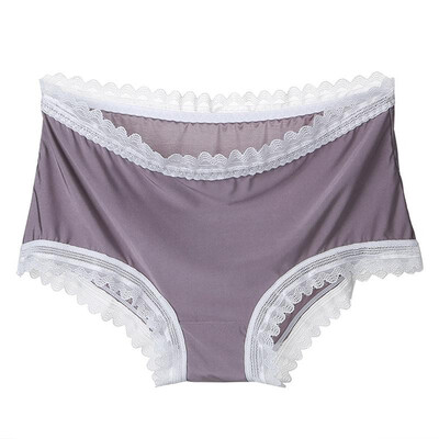 

Women Lace Panties Briefs Scalloped Breathable Smooth Thin Underwear Ladies Shorts Intimates Lingerie