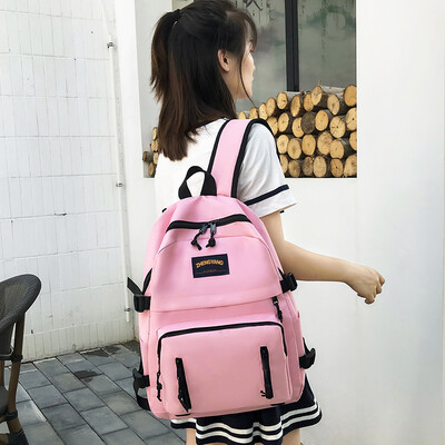 

Hyun-a Kim schoolbag Korean Harajuku ulzzang high school campus ins wind simple large capacity junior high school backpack female