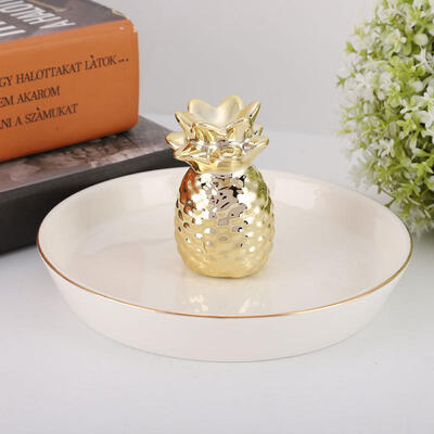 

Greensen Ring Holder Dish for Jewelry Necklace Bracelet Holders Organizer Display Home Decor Golden