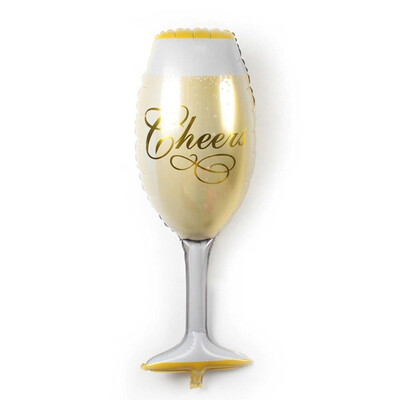

FUNNYBUNNY Aluminum film Champagne Bottle Foil Balloons Goblet Hydrogen Balloons For Wedding Birthday Party Anniversary Decoration