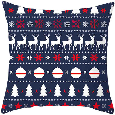 

Siaonvr 2020Merry Christmas Pillow Cases Cotton Linen Sofa Cushion Cover Home Decor