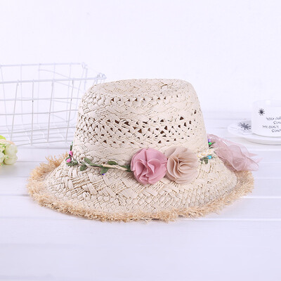

Summer womens beach hat tide fashion casual sun hat empty garland large eaves sun shade hat hundred hat