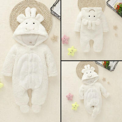 

Newborn Baby Boy Girl Winter Clothes Lamb Down Romper Jumpsuit Bodysuit Outfits