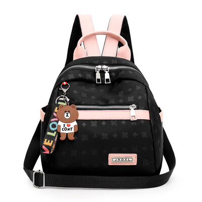 

Womens Bag Womens Shoulder Bag Korean Version Fashion Three-Purpose Bag Oxford Canvas Mini Backpack Tide