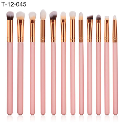 

Pro Makeup Brushes Soft Nylon Hair Wooden Handle Eye Shadow Foundation Brush Set