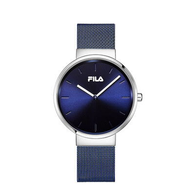 

FILA Watch Mens 39mm Blue Dial Milanese Stainless Steel Strap Trend Sports Mens Quartz Student Watch FLM38-670-001