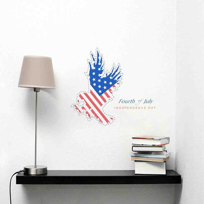 

Toponeto Independence Day July 4 Vinyl DIY Wall Sticker Decals Home Decor Bedroom