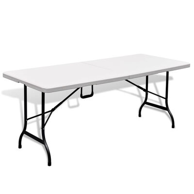 

Foldable Garden Table 709" HDPE White
