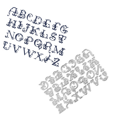 

Siaonvr Large Big Alphabet Letters Cutting Dies Stencils Metal for DIY Scrapbooking