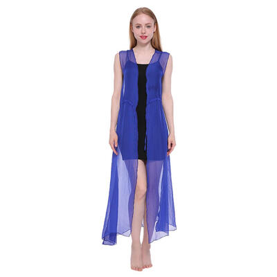 

Sexy Chiffon Women Candy Color Beach Cover Up Kaftan Dress Wear Swimsuit