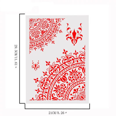 

A4 Sector Shape Printing Stencil Quarter Flower Petal Mold for Coffee Spray Cake Stemping