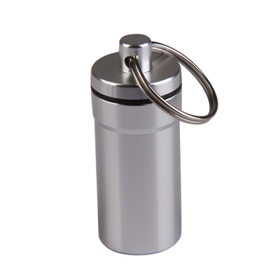 

Pill Medicine Box Case Holder Container Capsule Key Ring Chain Waterproof
