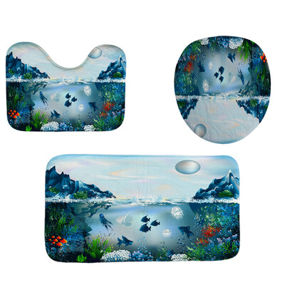 

〖Follure〗3pcs Non-Slip Bath Mat Bathroom Kitchen Carpet Doormats Decor