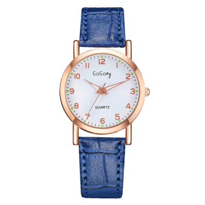 

Korean womens watch digital quartz watch fashion crocodile pattern PU watch