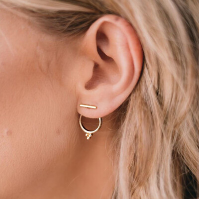 

2019 New Creative Concise Stud Earrings Gold Silver Geometry Personality Wild Simple Brincos Oorbellen Wholesale Price 24 Style