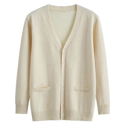 

Tailored Fashion Women Cardigan Sweater Campus Style Top Long Sleeve Blouse Loose Coat