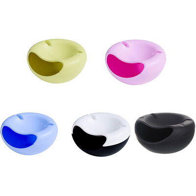 

Fruit Dish Snacks Nut Melon Seeds Bowl Double Layer Plastic Shell Storage Box Cellphone Holder