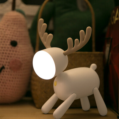 

〖Follure〗Usb Charging Cute Deer ABS Night Light Atmosphere Light Intelligent Timing