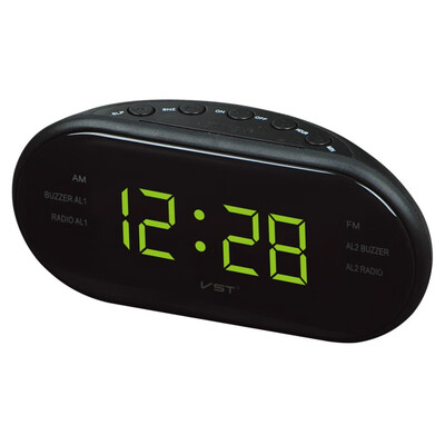 

Modern AMFM LED Clock Radio Electronic Desktop Digital Table Clocks Snooze Function-25