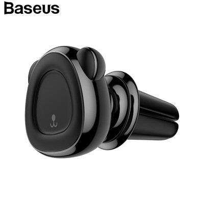 

Baseus Mini Car Phone Holder Air output style Magnetic phone holder Cute Bear Mobile phone Holder for Auto Air outlet
