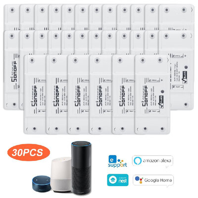 

SONOFF Basic Wifi Switch Works with Alexa for Google Home Timer 10A2200W Wireless Remote Switch for AndroidIOS APP Control for E