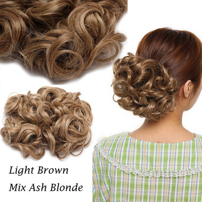 

Women Comb Clip In Curly Hair Piece Chignon Updo Hairpiece Extension Hair Bunignons