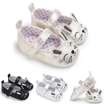 

Infant Toddler Baby Girl Soft Sole Crib Shoes Prewalker Sneaker Newborn to 18