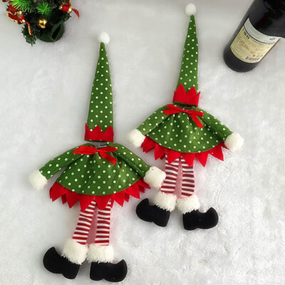 

Gobestart New Polka Dot Wine Bottle Cover Bags For Christmas Decoration