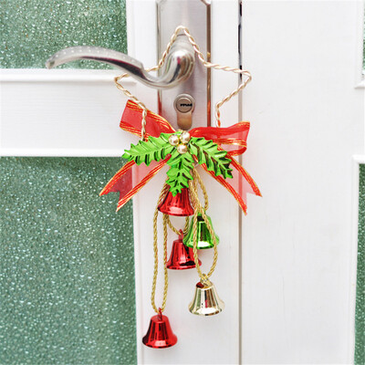 

〖Follure〗Bowknot Jingle Bell Rings Pendant for Christmas Tree And Door Hanging Decor