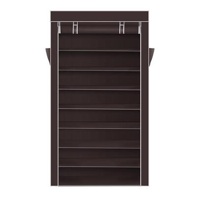 

10 Tiers Shoe Rack Dustproof Cover Closet Shoe Storage Cabinet Organizer
