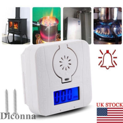 

Digital CO Carbon Monoxide&Smoke Detector Alarm Poisoning Gas Warning Sensor