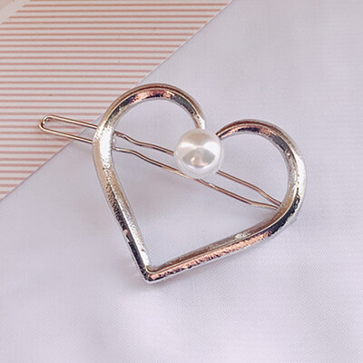 

WomenHair Barrette Clips Alloy Hollow Out Geometric Shaped Hairgrips Hair Pin Hair Accessories