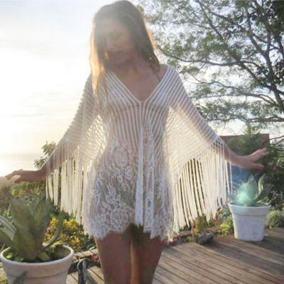 

Womens Beach Dress Swimwear Lace Crochet Bikini Cover Up Beachwear BathingSuit