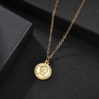 

Vintage Gold Heart Round Star Pendant Necklace For Women Korean Eye Best Friend Necklace For Women Fashion Bohemian Jewelry
