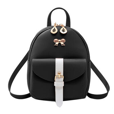 

Hit Color Bowknot Backpacks Women Small Shoulder PU Leather Crossbody Bags