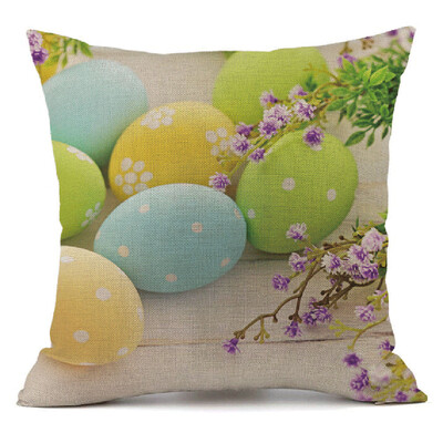 

〖Follure〗Easter Sofa Bed Home Decoration Festival Pillow Case Cushion Cover