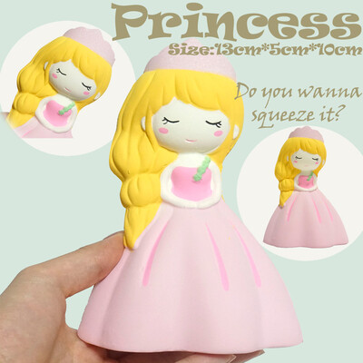 

Siaonvr Squishyies Cartoon Adorable Princess Scented Slow Rising Squeeze Stress Reliever Toy