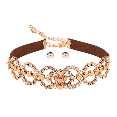 

Bohemian Fashion Jewelry Fashion leather necklace suit set- Hot Sale Female Statement Necklace