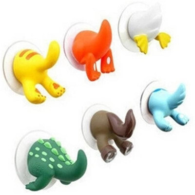 

Special offer cartoon animal tail hook suction cup hook creative seamless hanging hook white