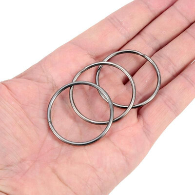 

3pcs Keychain Round Split Key Rings Outdoor Essential Tool