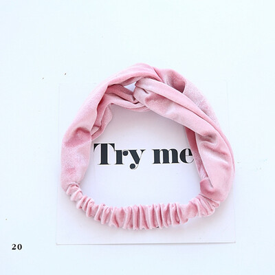 

Women Girl Cute Cotton Blend Lace Stretch Bow Elastic Headband Plain Molding Yoga Sport Sweet Hair Accessories Yellow Pink Khaki