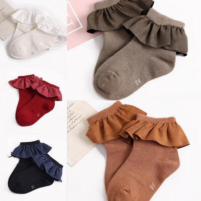 

HOT Anti-slip Socks Infant Toddler Newborn Lace Sock For Baby Girls Kids Autumn