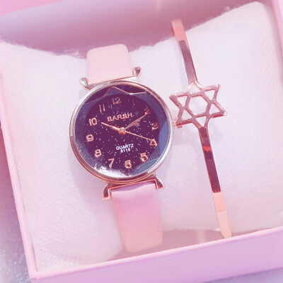 

French minority waterproof 2019 watch girl simple student lovely Korean version starry girl department