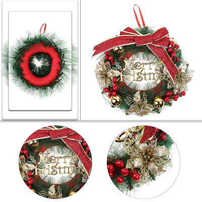 

Tailored Christmas Wreath Decor For Xmas Party Door Wall Hanging Garland Ornament 30CM