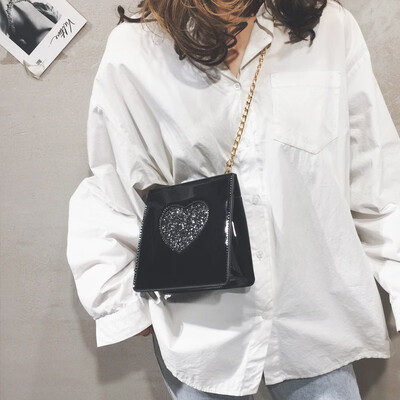 

New small bag foreign small square bag female bag new 2019 Sen system Messenger bag wild ins shoulder chain bag