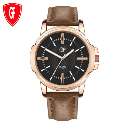 

Gobestart Hot Man Leather Watch Whatever Late Anyway Letter Watches New Pointer glow