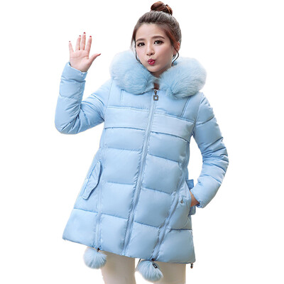 

Toponeto Women Winter Warm Faux Fur Coat Hairball Hooded Thick Warm Long Jacket Overcoat