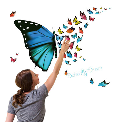 

〖Follure〗Colorful Butterfly Wall Sticker Removable Decals Art Living Room Decors