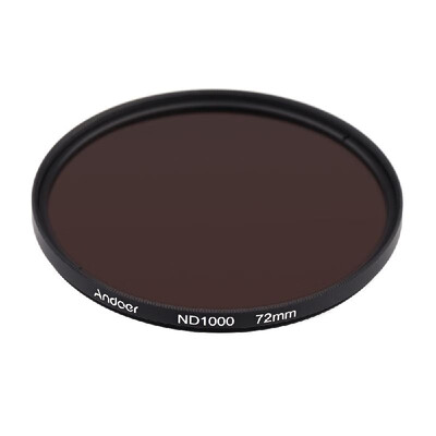 

Andoer 72mm ND1000 10 Stop Fader Neutral Density Filter for Nikon Canon DSLR Camera