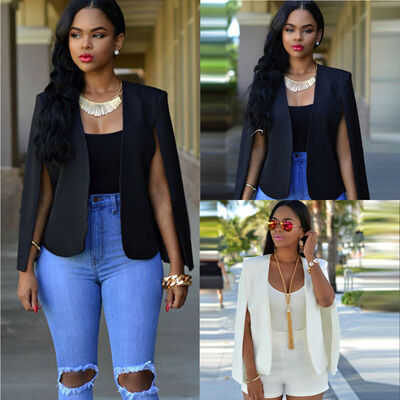 

Sexy Solid Women Work Office Lady Long Sleeve Formal Blazer Jacket Coat Outwear